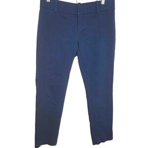 Calvin Klein Dress Pants Slim Straight Ankle Flat Front Work Navy 4